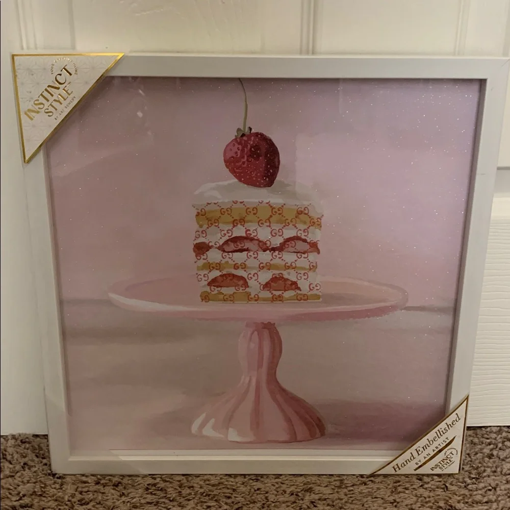 FASHION INSPIRED Cake Slice Picture - Framed with Glass Front